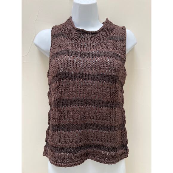 Oscar de la Renta Sleeveless Knit Top - Picture 1 of 4